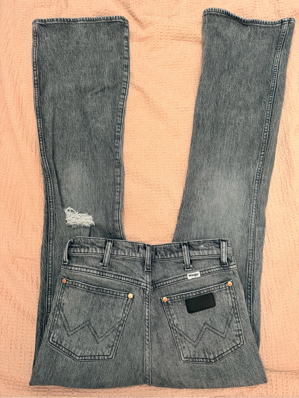 Wrangler Women's Boot Cut Jeans in Washed Black - Picture 4 of 5